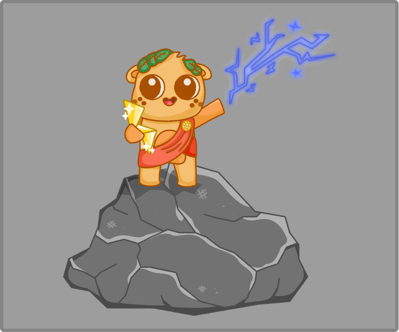 vector illustration of a greek themed sparky A vector illustration of a greek themed sparky