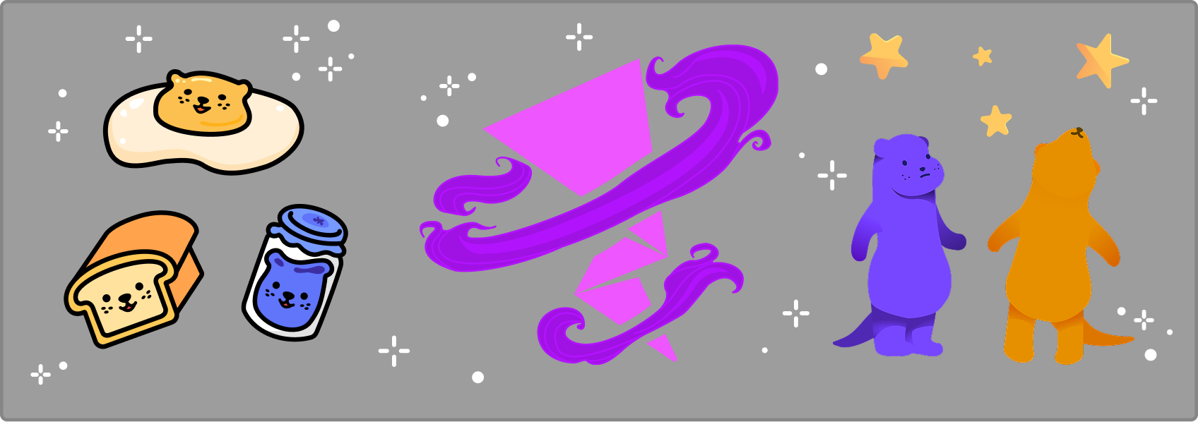 Surge illustrations, merch, and logo
