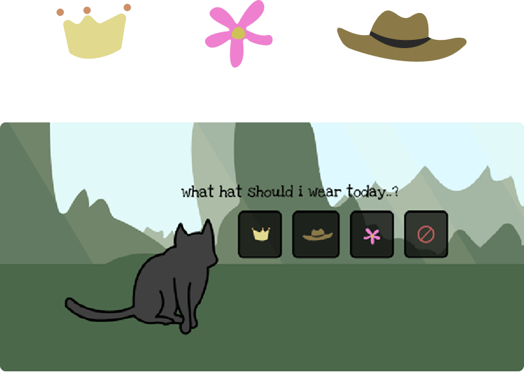Showcasing avatar customization options
